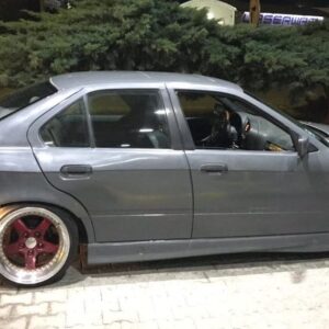 BMW E36 SEDAN V2 REAR OVERFENDERS WITH FUNCTIONAL DOOR HANDLE +45mm