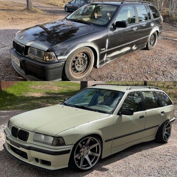 E36 Touring Overfender. Set - Rear + Front +3,5cm