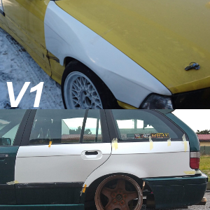 BMW E36 Touring Overfenders Set: V1 Front +35mm / Rear +50mm