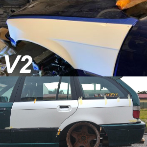 BMW E36 Touring Overfender Set: V2 Front +60mm / Rear +50mm