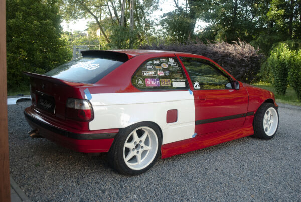 E36 Overfenders Set - Compact - Rear V2 - Front +6cm With Vent - Image 8